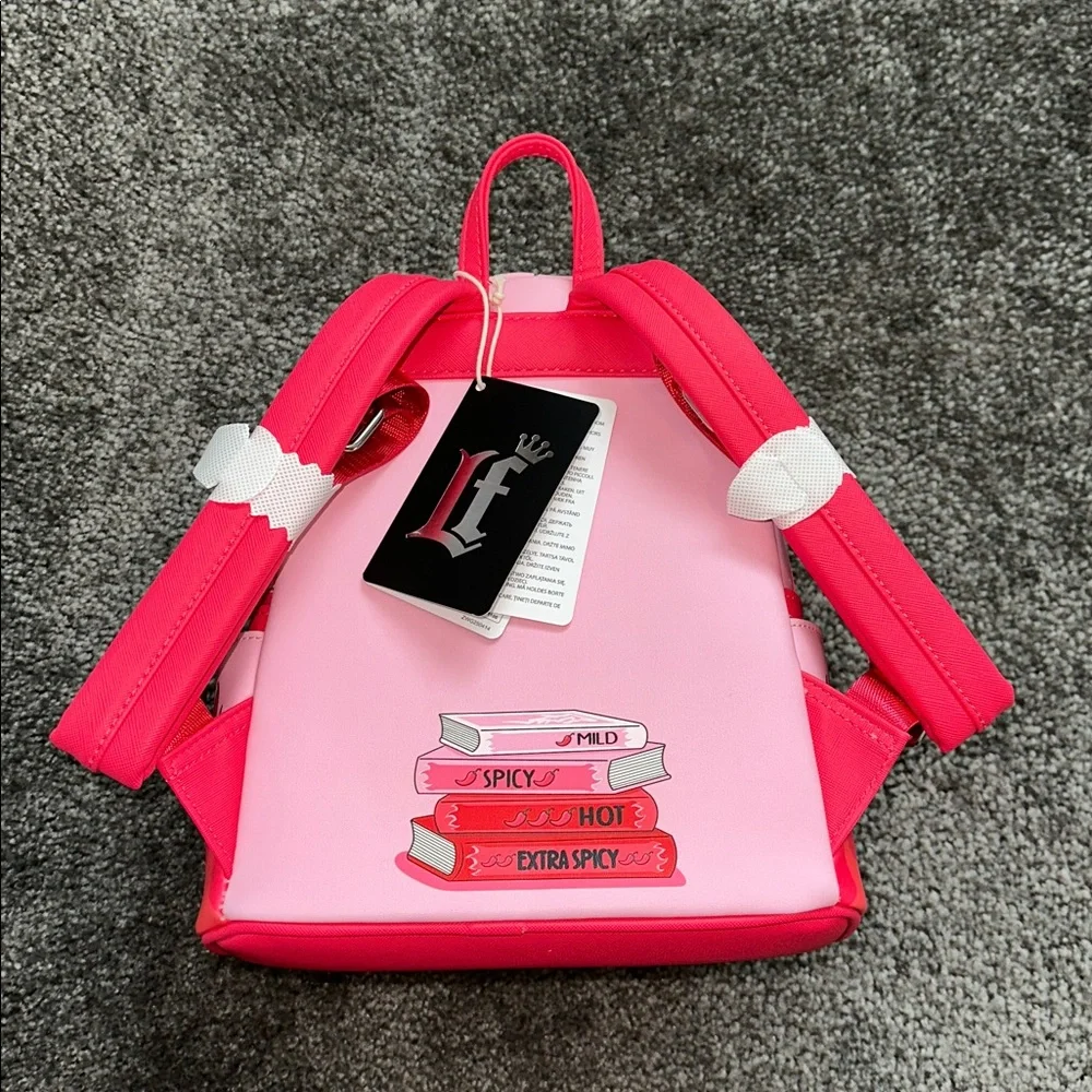 Loungefly Pink Spicy Book Club backpack brand new with tags. - Picture 2 of 9